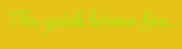Image with Font Color BCDD11 and Background Color E6C318